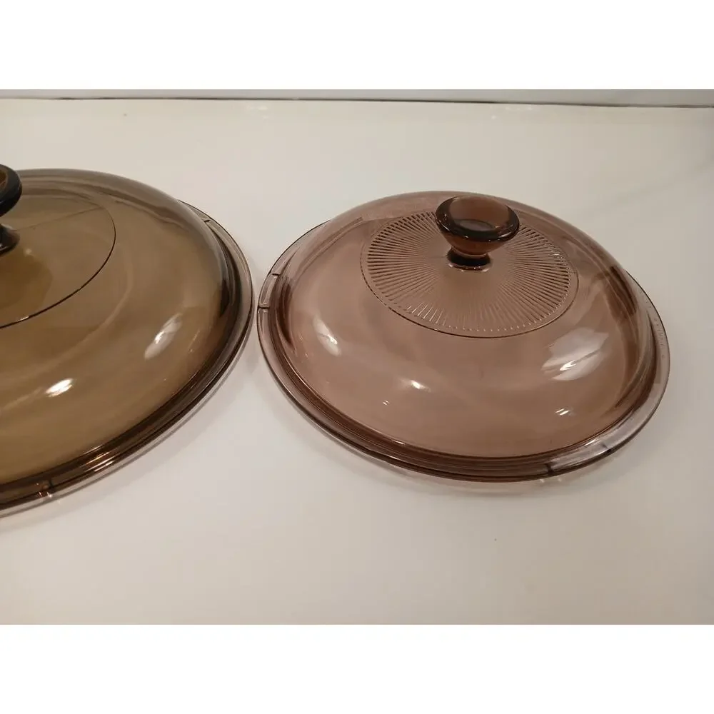Pyrex Visionware 5 V 1.5 C Pink|Cranberry Colored Replacement Lid